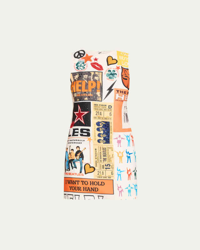 x The Beatles Clyde Shift Dress